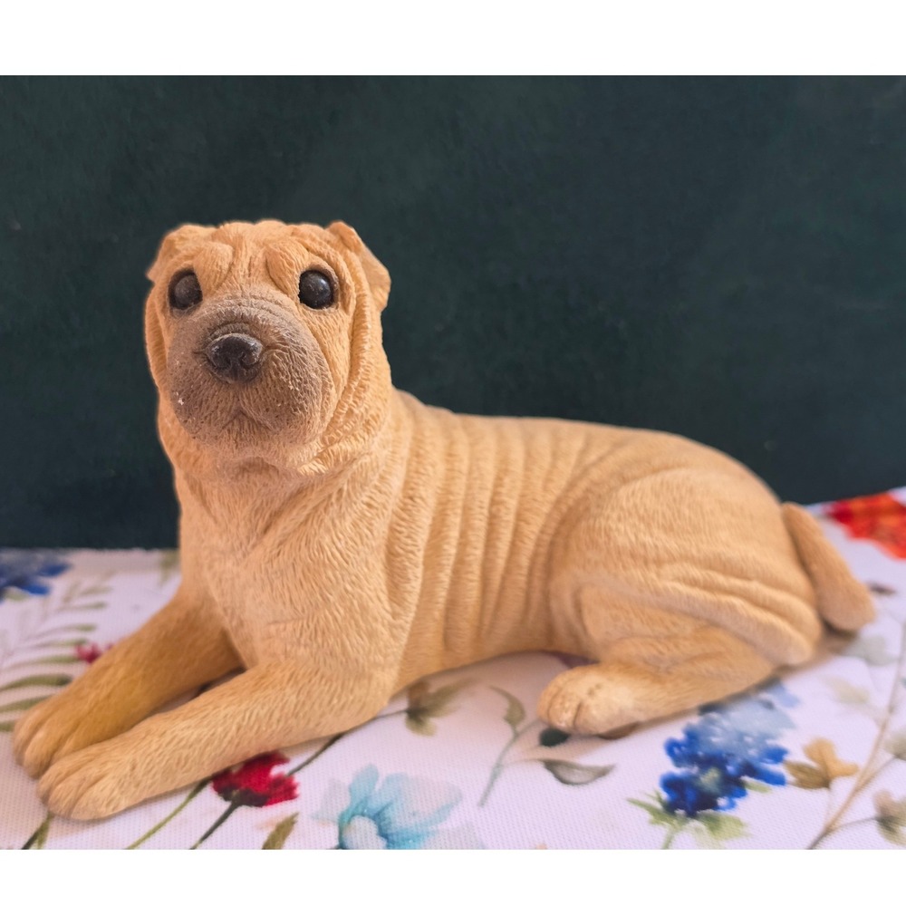 United Design Corp Shar-Pei Figurine‎ Small Tan Fair 1982 Animal Classics Andre